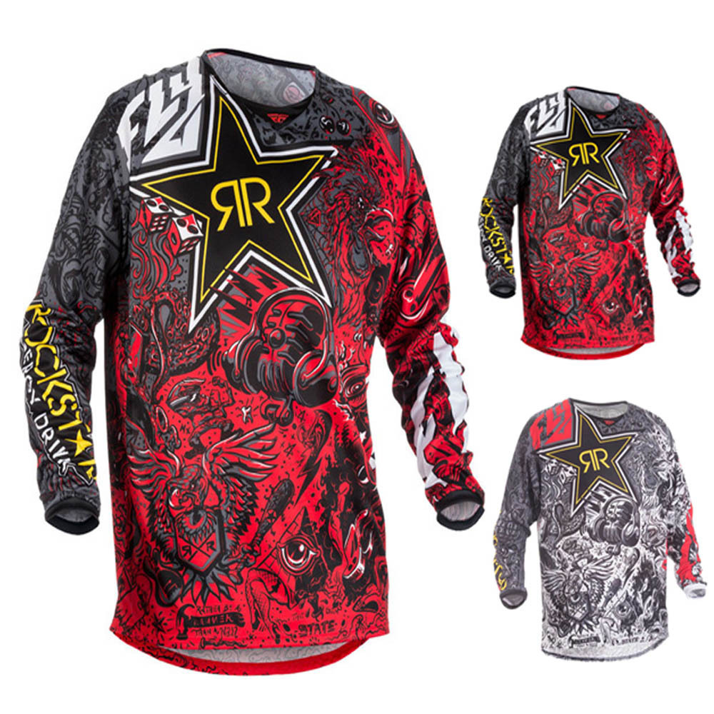 Speed downhill outdoor cycling long-sleeved T-shirt men's top mountain bike racing suit